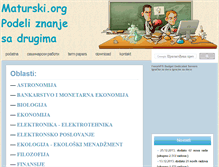 Tablet Screenshot of maturski.org